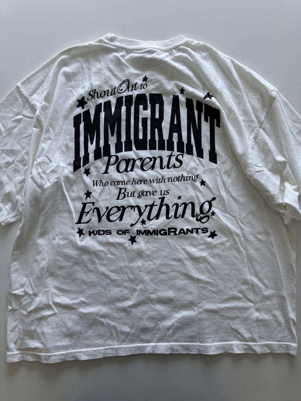Kids Of Immigrants Short Sleeve T shirt Shout Out To Immigrant Parents Mens 3XL